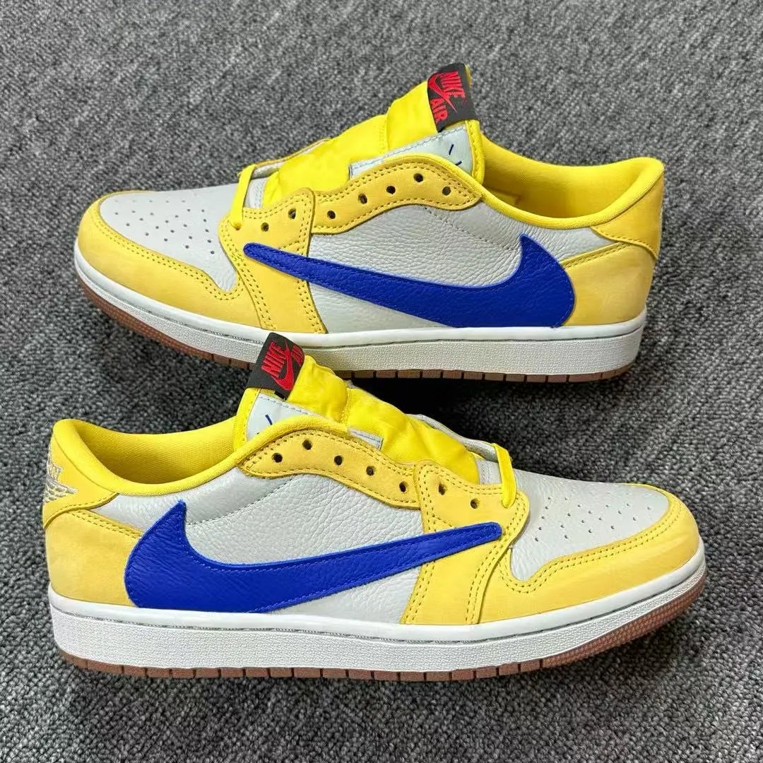 Air Jordan 1 Travis Scott Low Yellow DZ4137-700 (GS Available)