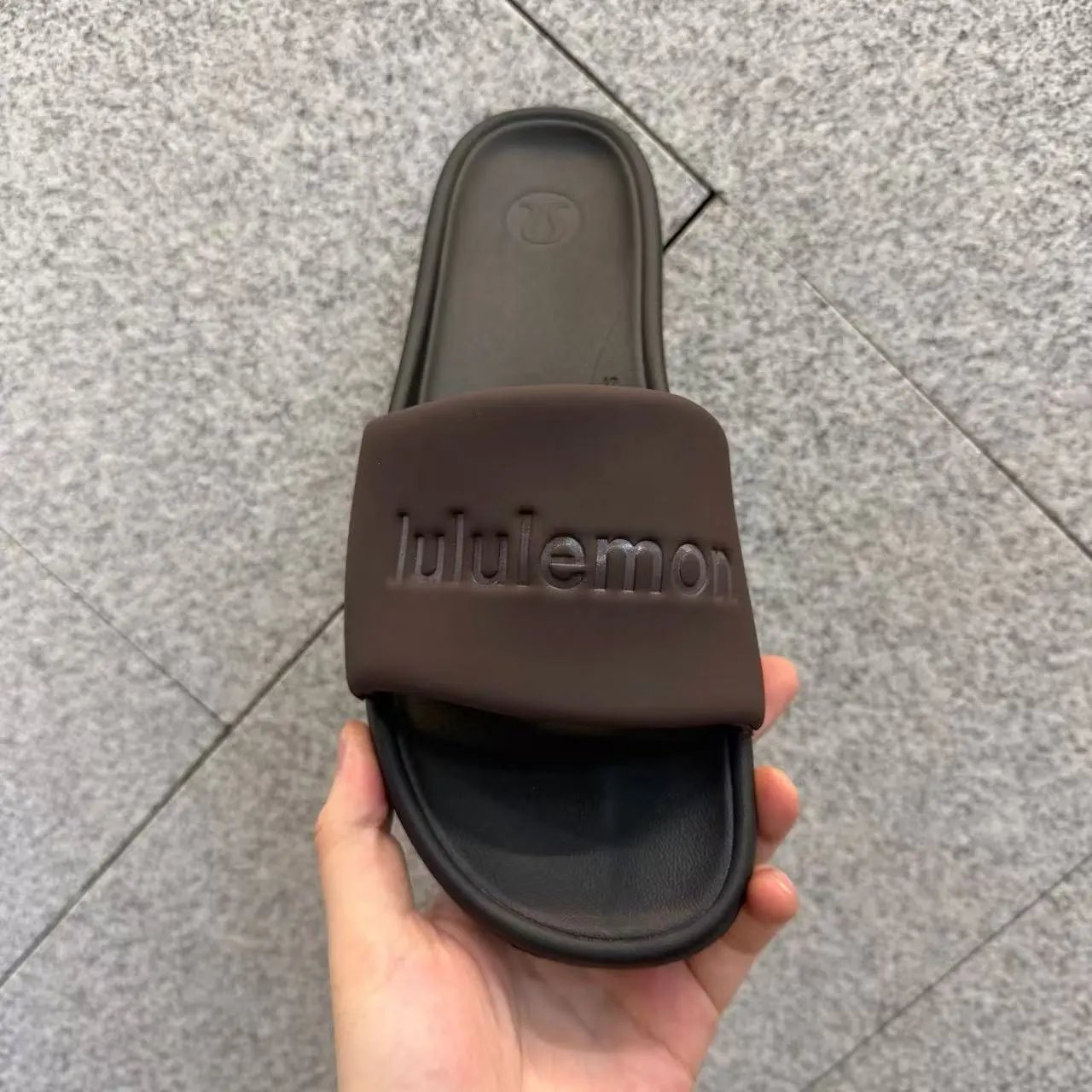 Lululemon Slide Sandals Chocolate Brown Slippers