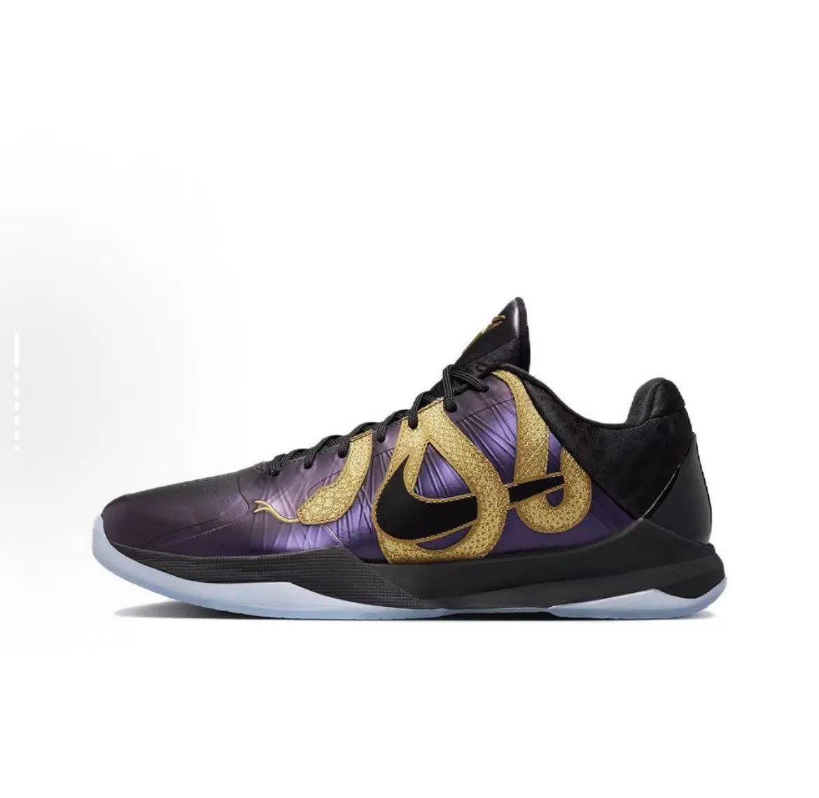 Kobe 5 Year of the Snake Black Purple Gold Style Code: IB4481-500!