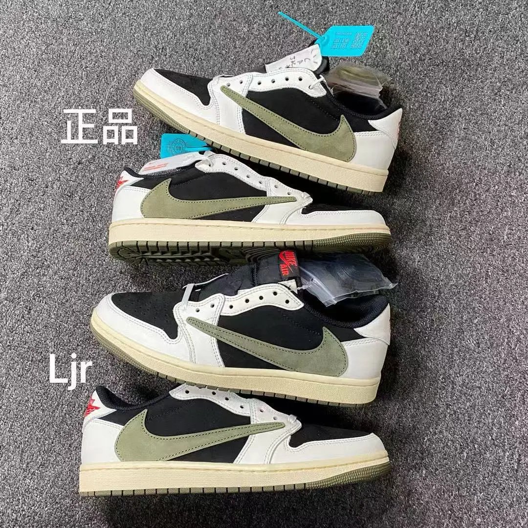 Air Jordan 1 Travis Scott Low Beige/Green DM7866-200 (GS Available)
