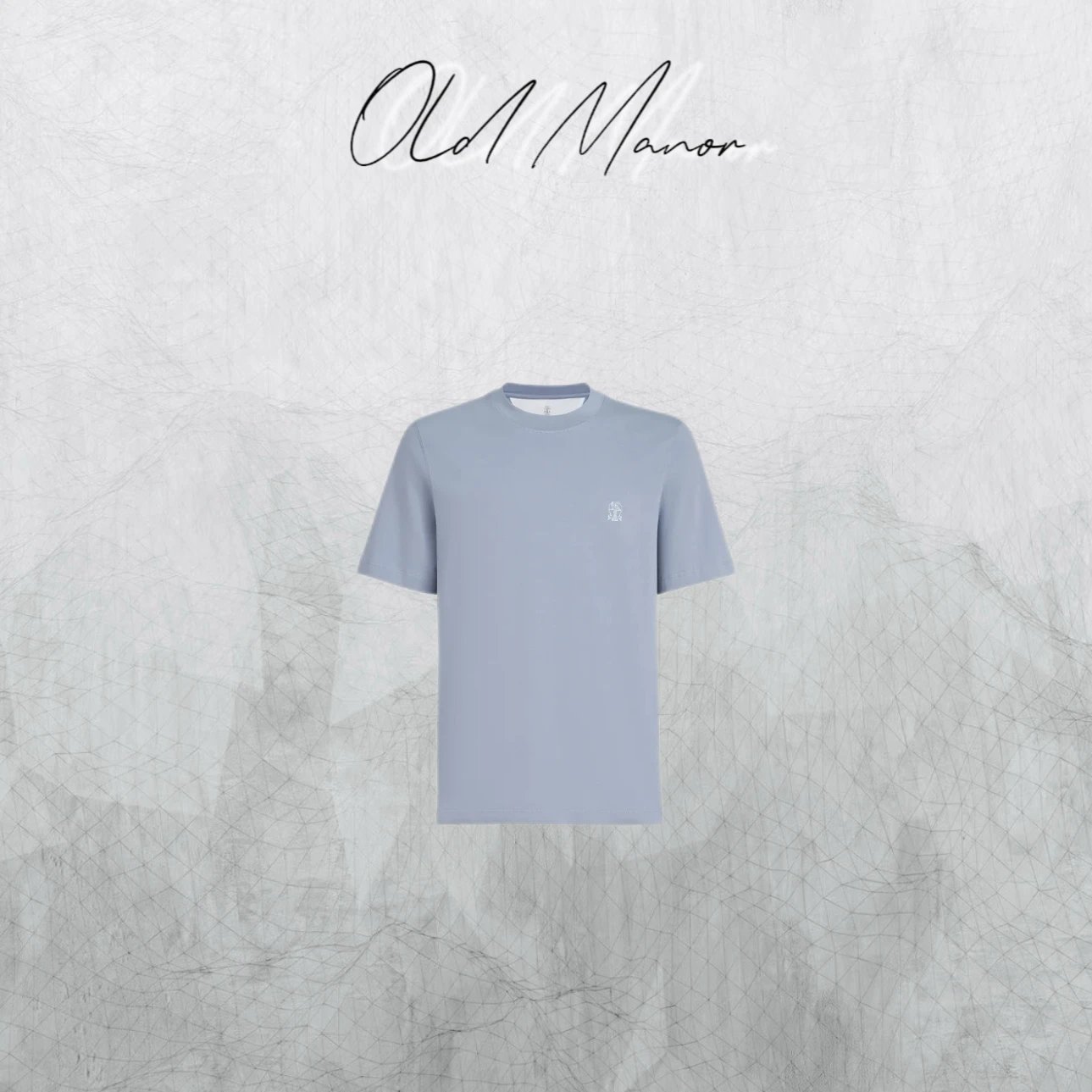 Old Manor BC Logo Crewneck Cotton Jersey T-Shirt