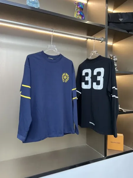 Chrome Hearts 33 Number Long Sleeve Jersey Black - 4