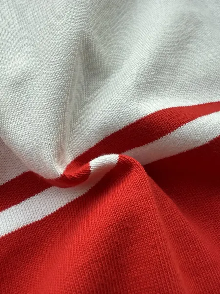 Nike x Supreme Rugby Shirt Red and White Striped Polo - 28