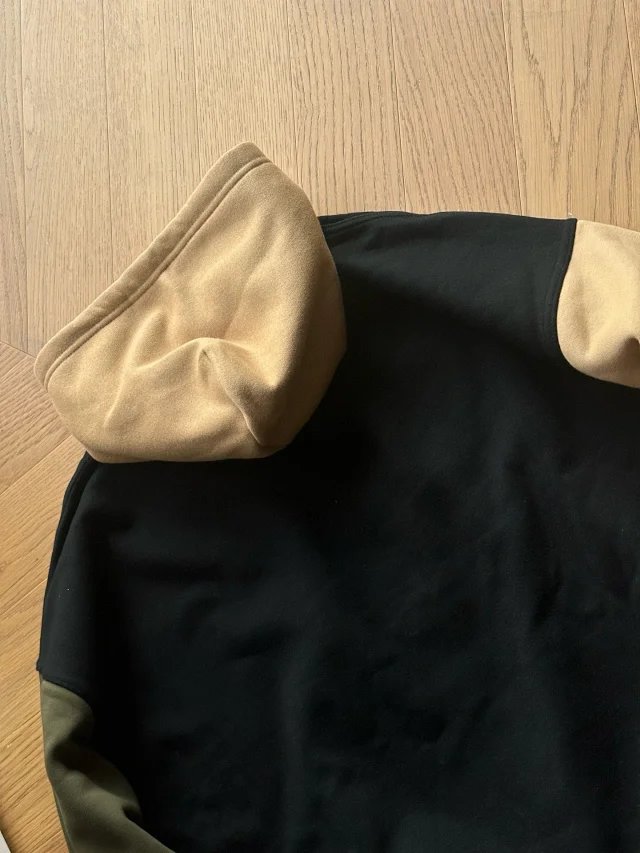 Polo Ralph Lauren Color-Block Hoodie in Black, Beige, and Army Green - 15