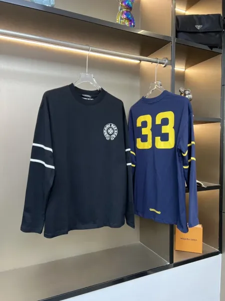 Chrome Hearts 33 Number Long Sleeve Jersey Black - 3