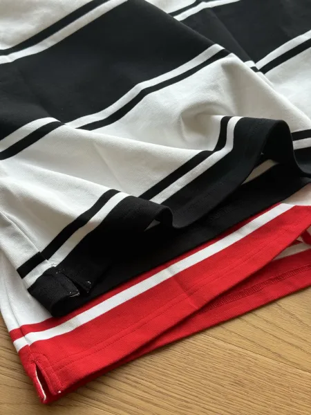 Nike x Supreme Rugby Shirt Red and White Striped Polo - 27
