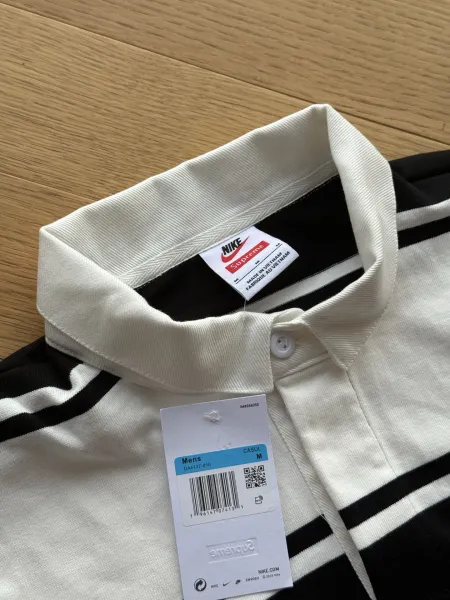 Nike x Supreme Rugby Shirt Red and White Striped Polo - 14