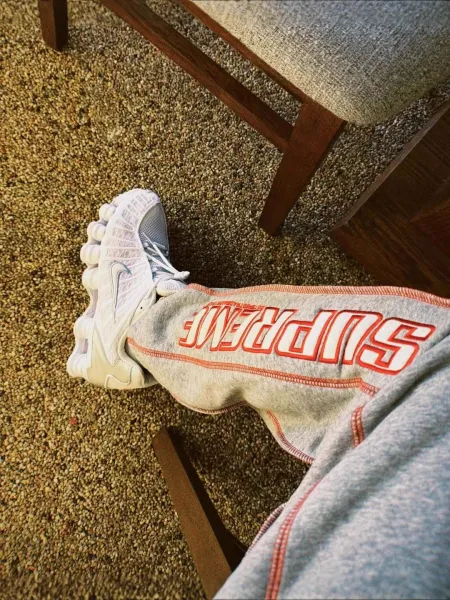Supreme Side Logo Sweatpants Black - 7
