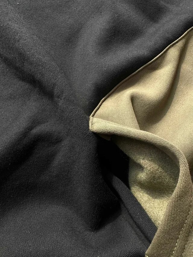 Polo Ralph Lauren Color-Block Hoodie in Black, Beige, and Army Green - 14