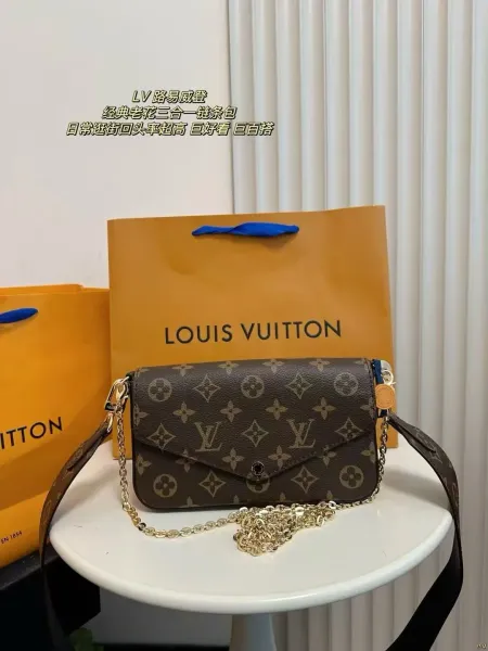 Louis Vuitton Monogram Pochette Métis Crossbody Bag Brown - 1