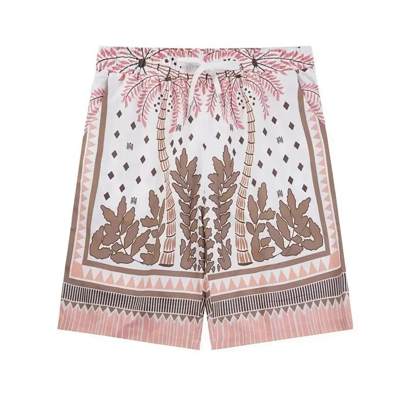 Amiri Paradise Print Short-Sleeve Shirt Beige product detail 15 in Litbuy spreadsheet finds