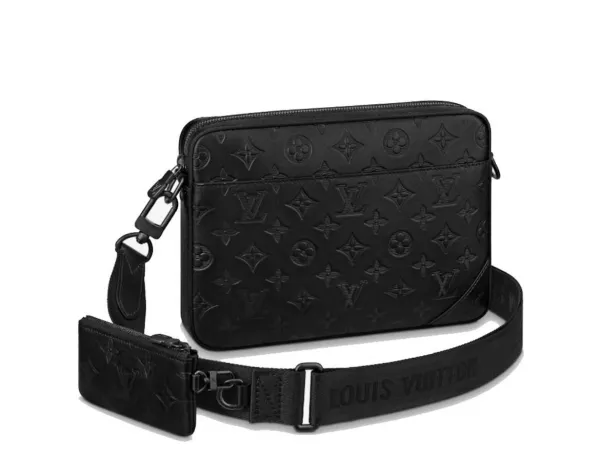 Louis Vuitton Monogram Eclipse Messenger Bag Black - 1