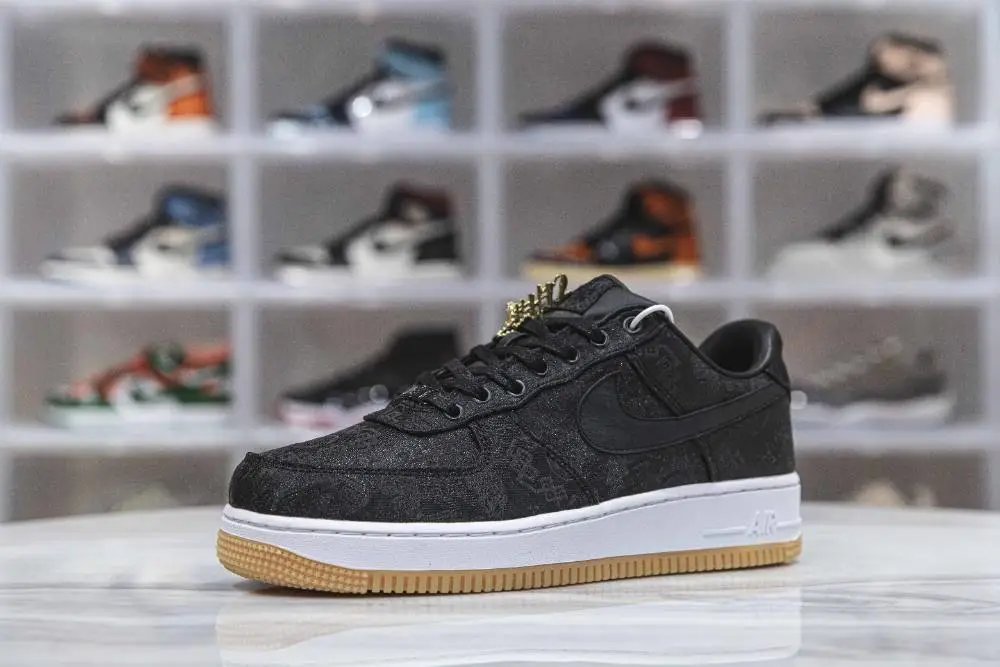 Nike AF1 Black Silk High Top