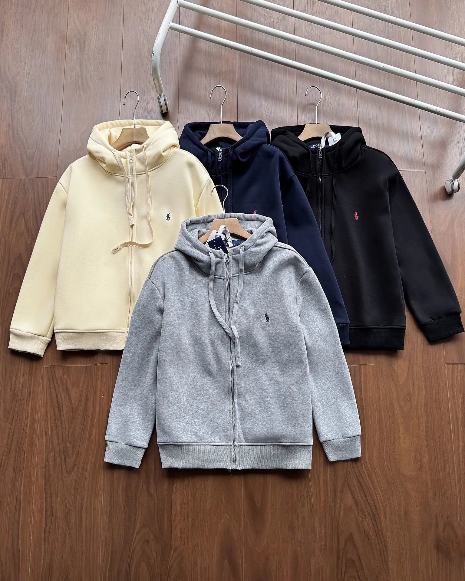 Ralph Lauren 23FW Fleece Zip Hoodie Tracksuit