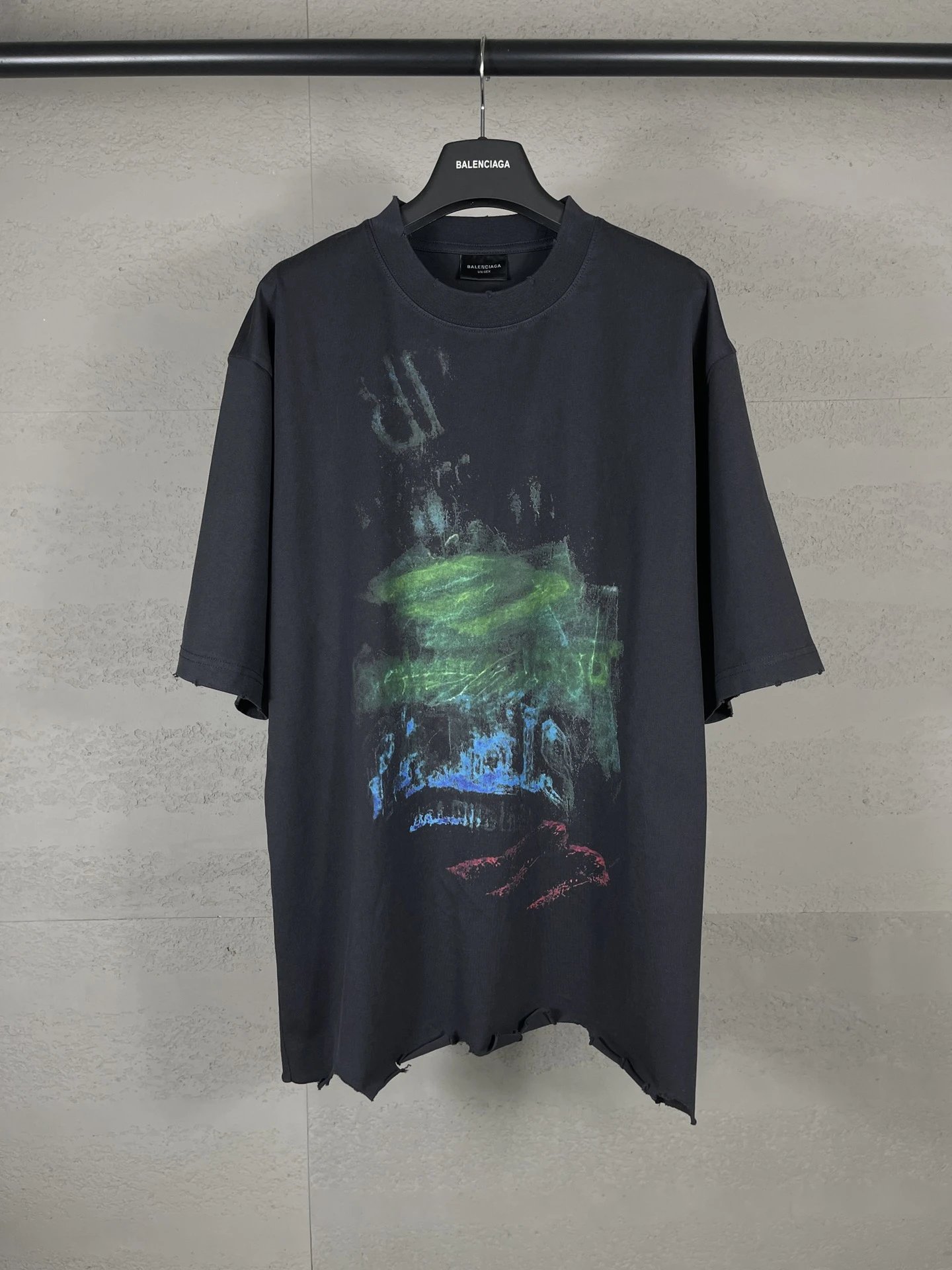 Blurred Logo Print T-Shirt