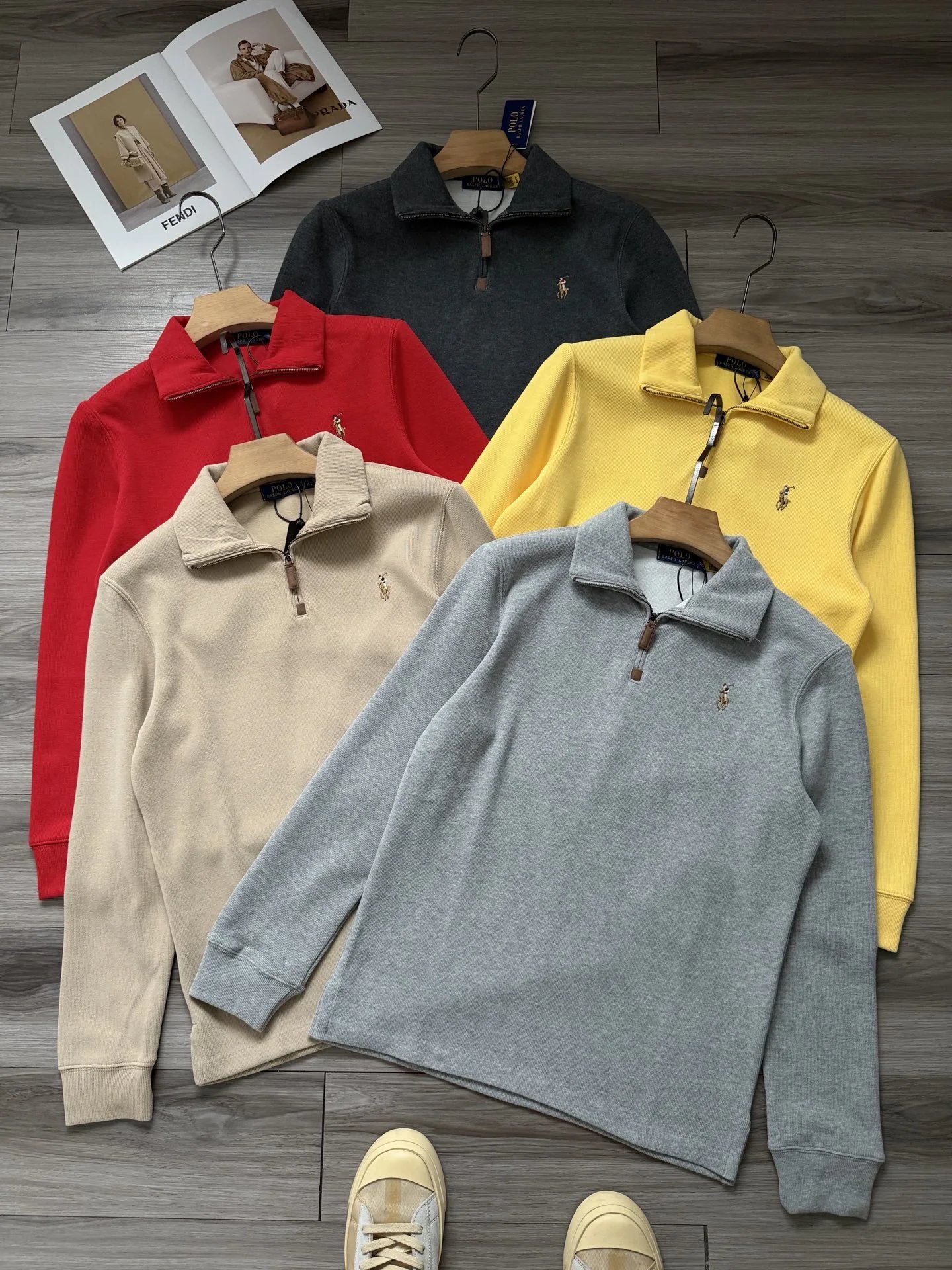 Ralph Lauren Pony Half Zip Sweater photo 8