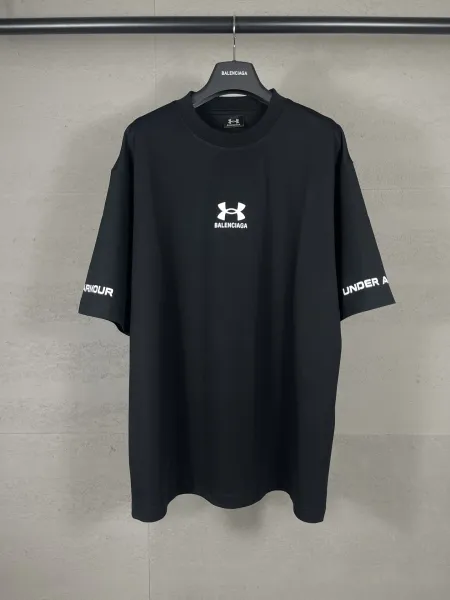 Under Armour x Balenciaga Logo Tee Black T-Shirt - 11