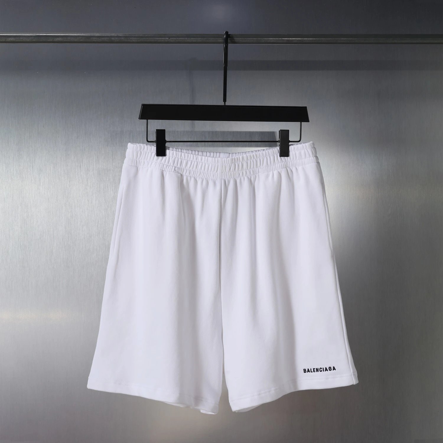 Balenciaga Logo Embroidered Shorts