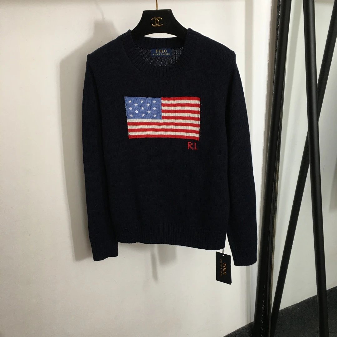 Ralph Lauren American Flag Crewneck Sweater