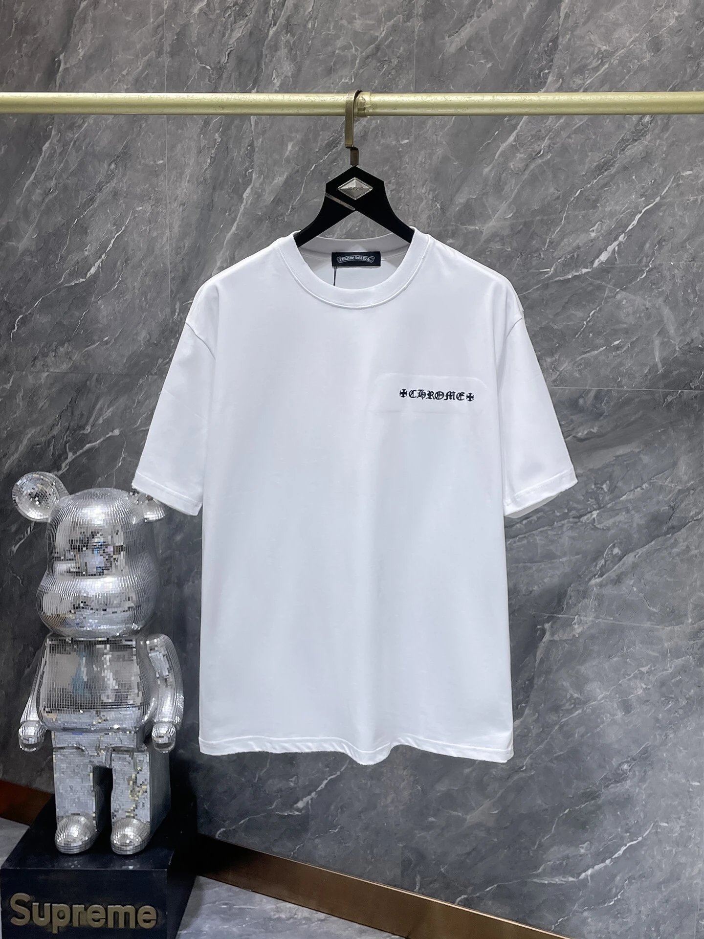 Chrome Hearts 25SS Distressed Colorblock Graffiti Embroidered T-Shirt photo 4