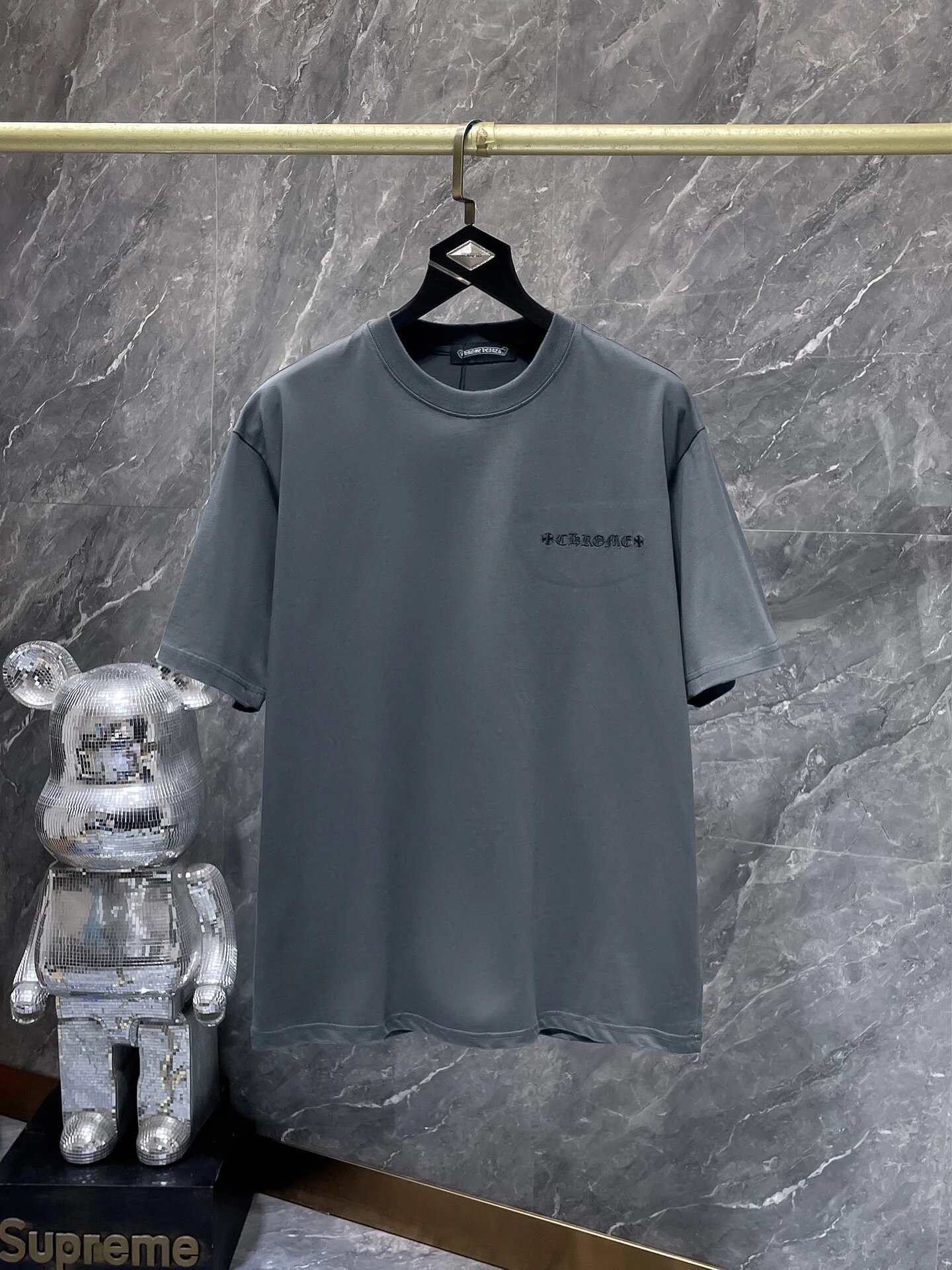Chrome Hearts 25SS Distressed Colorblock Graffiti Embroidered T-Shirt photo 3
