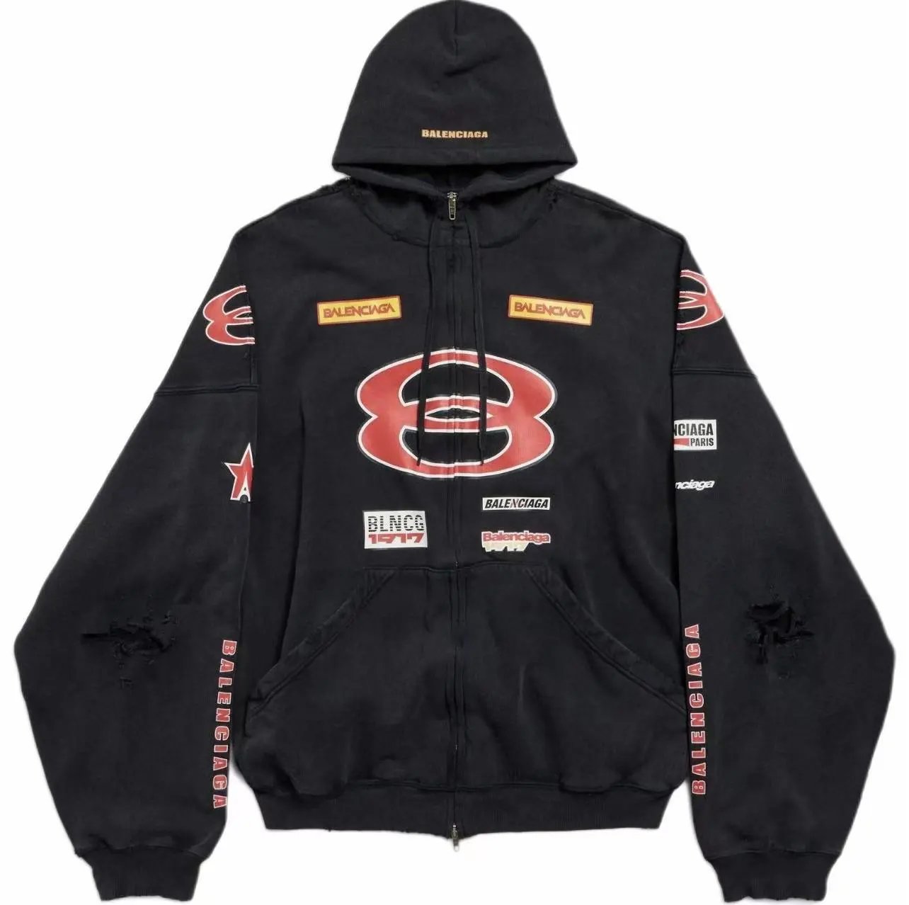 Balenciaga Racing Logo Zip Hoodie photo 5