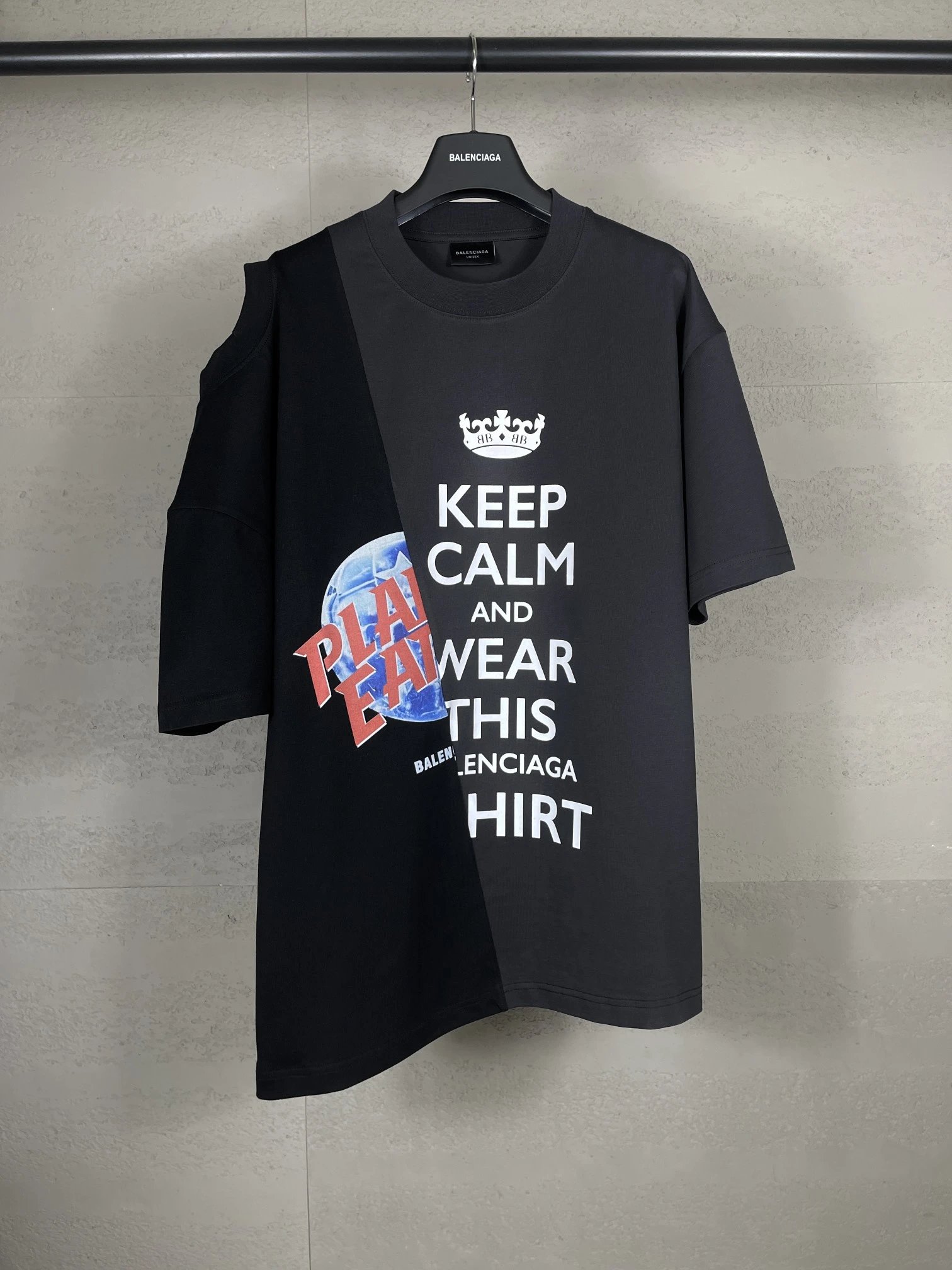 Letter Logo Patchwork Short Sleeve T-Shirt