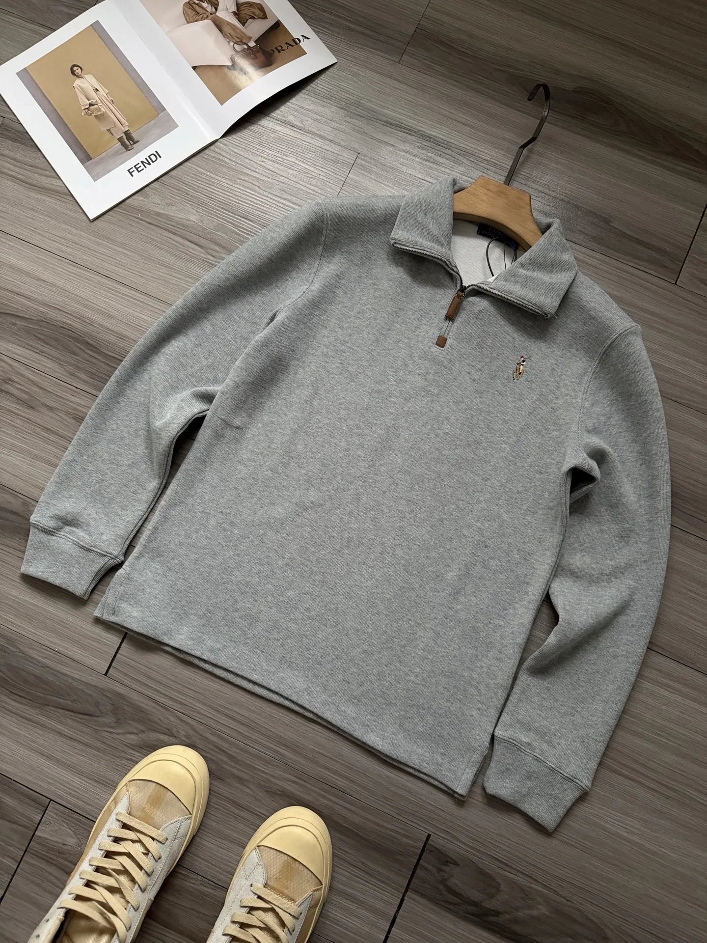 Ralph Lauren Pony Half Zip Sweater photo 6
