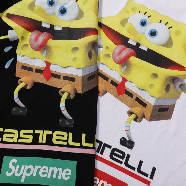 Supreme x Castelli x SpongeBob SquarePants Long Sleeve T-Shirt Black - 21