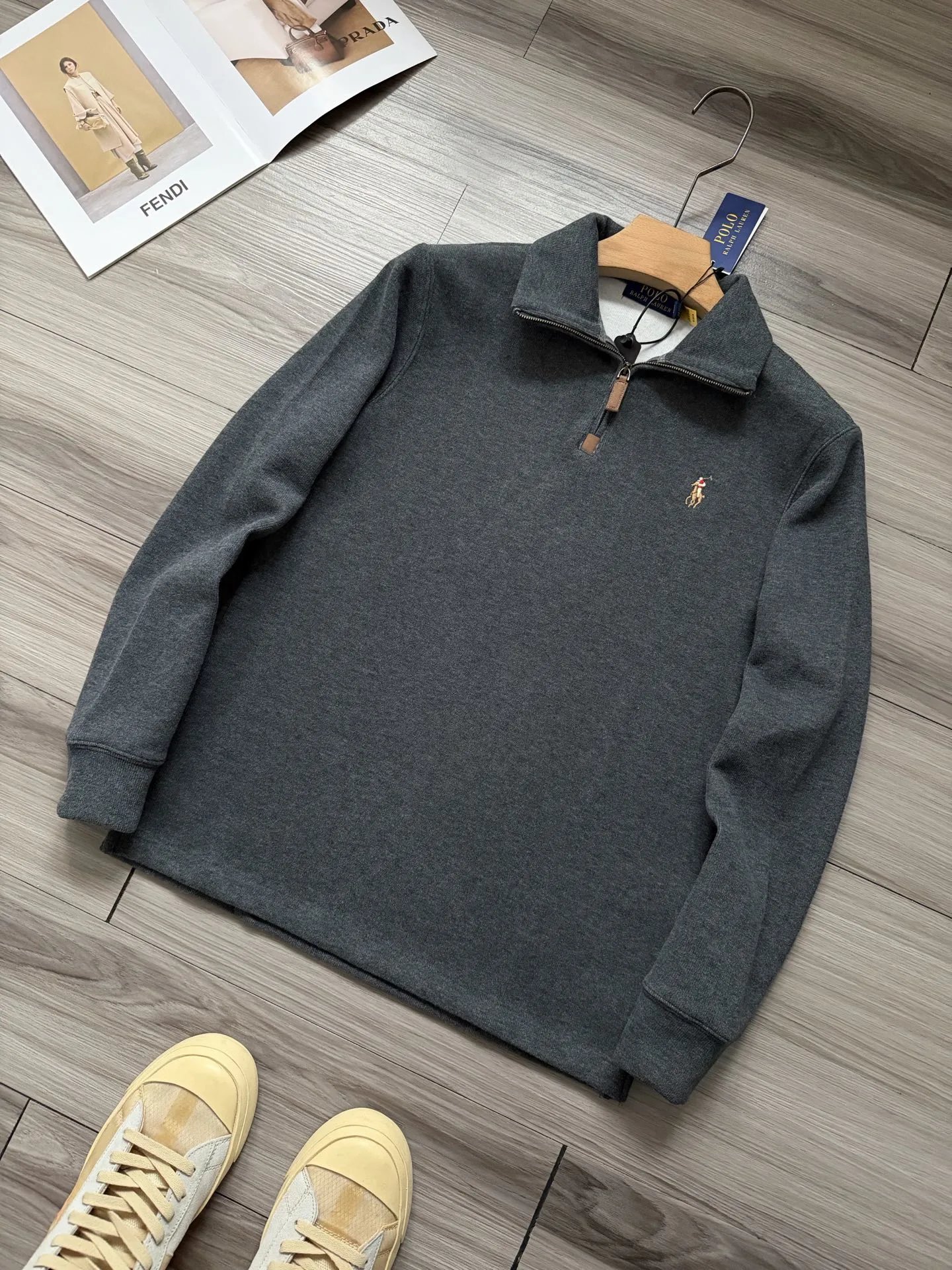 Ralph Lauren Pony Half Zip Sweater photo 2