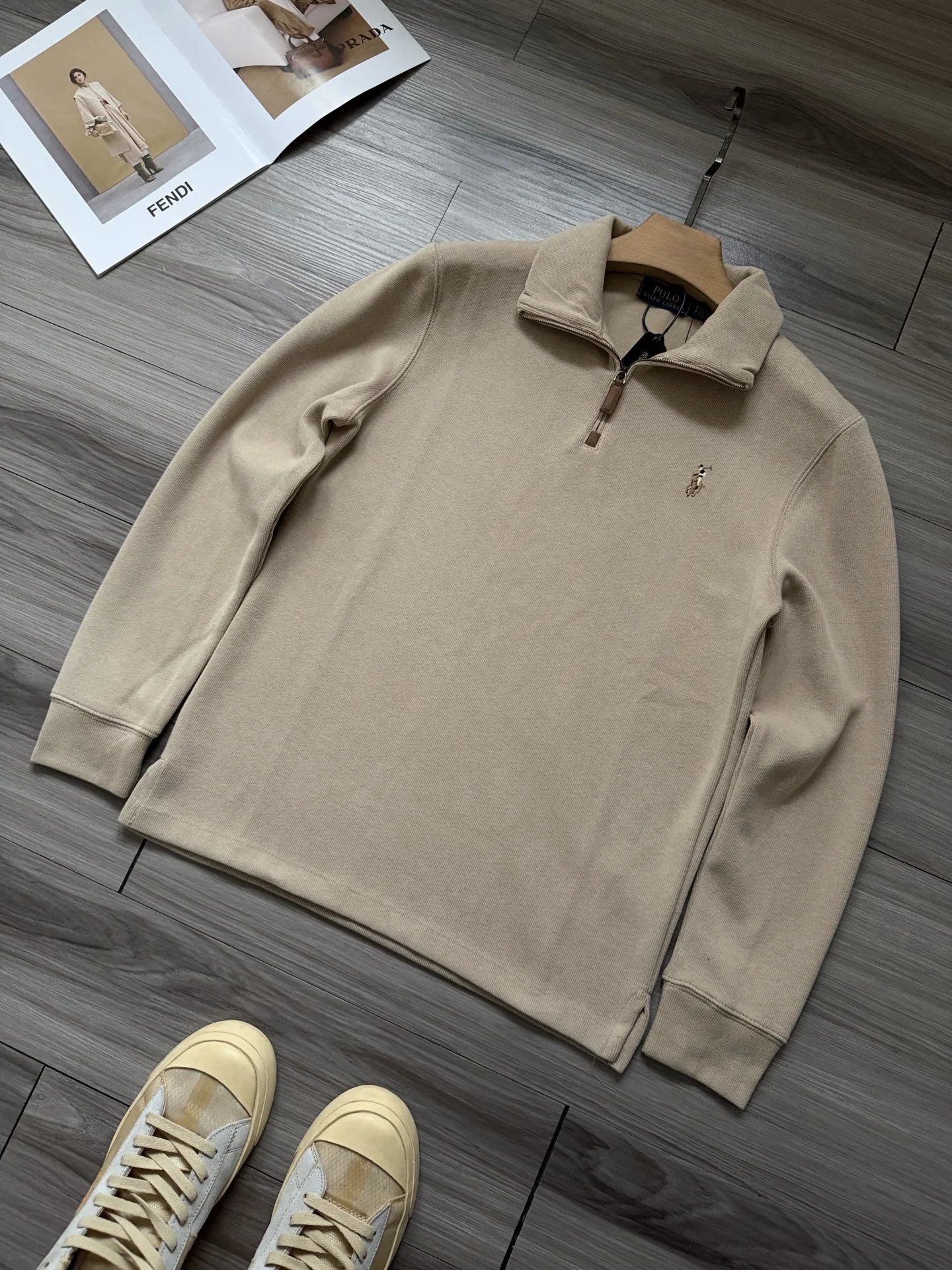 Ralph Lauren Pony Half Zip Sweater photo 5