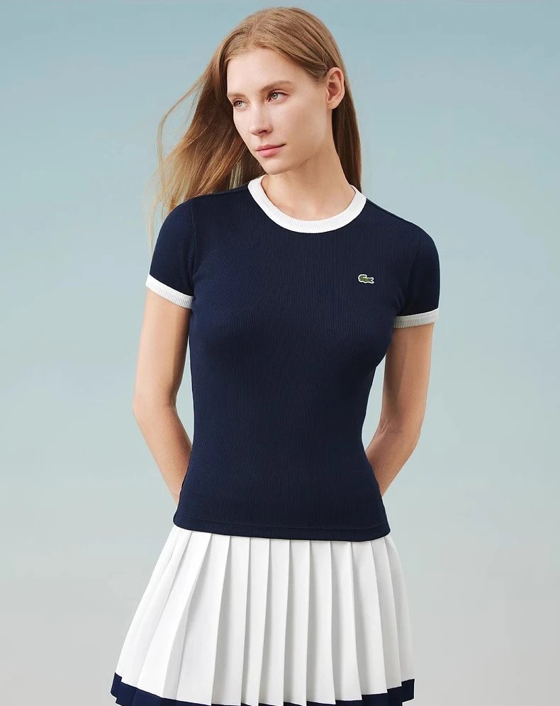 Lacoste Crocodile Embroidered T-Shirt Women photo 6
