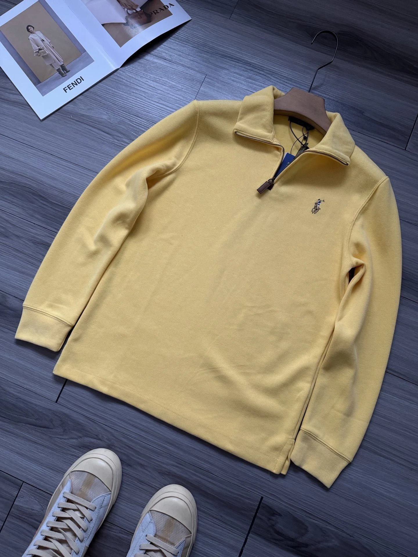 Ralph Lauren Pony Half Zip Sweater photo 4
