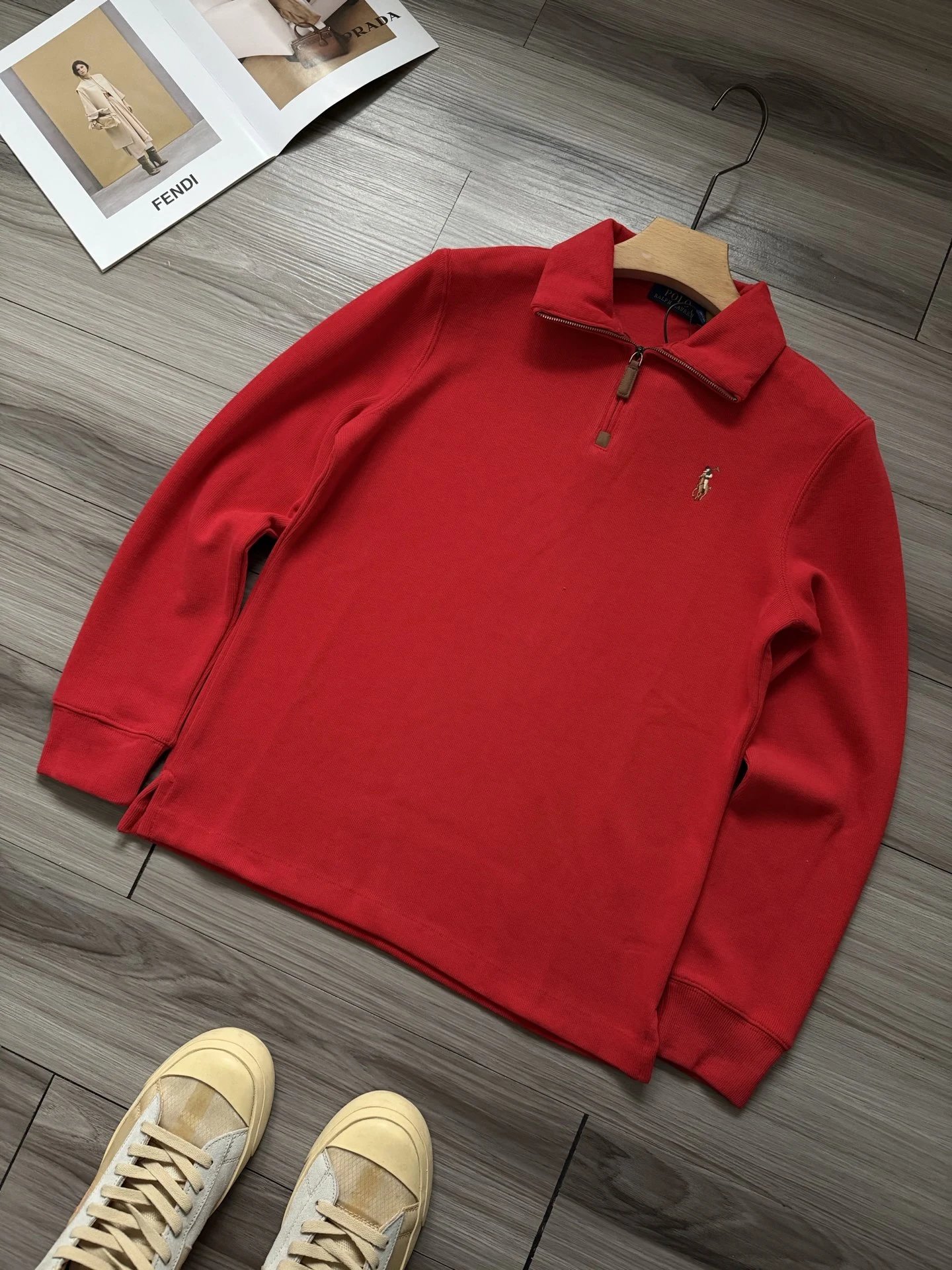 Ralph Lauren Pony Half Zip Sweater photo 3
