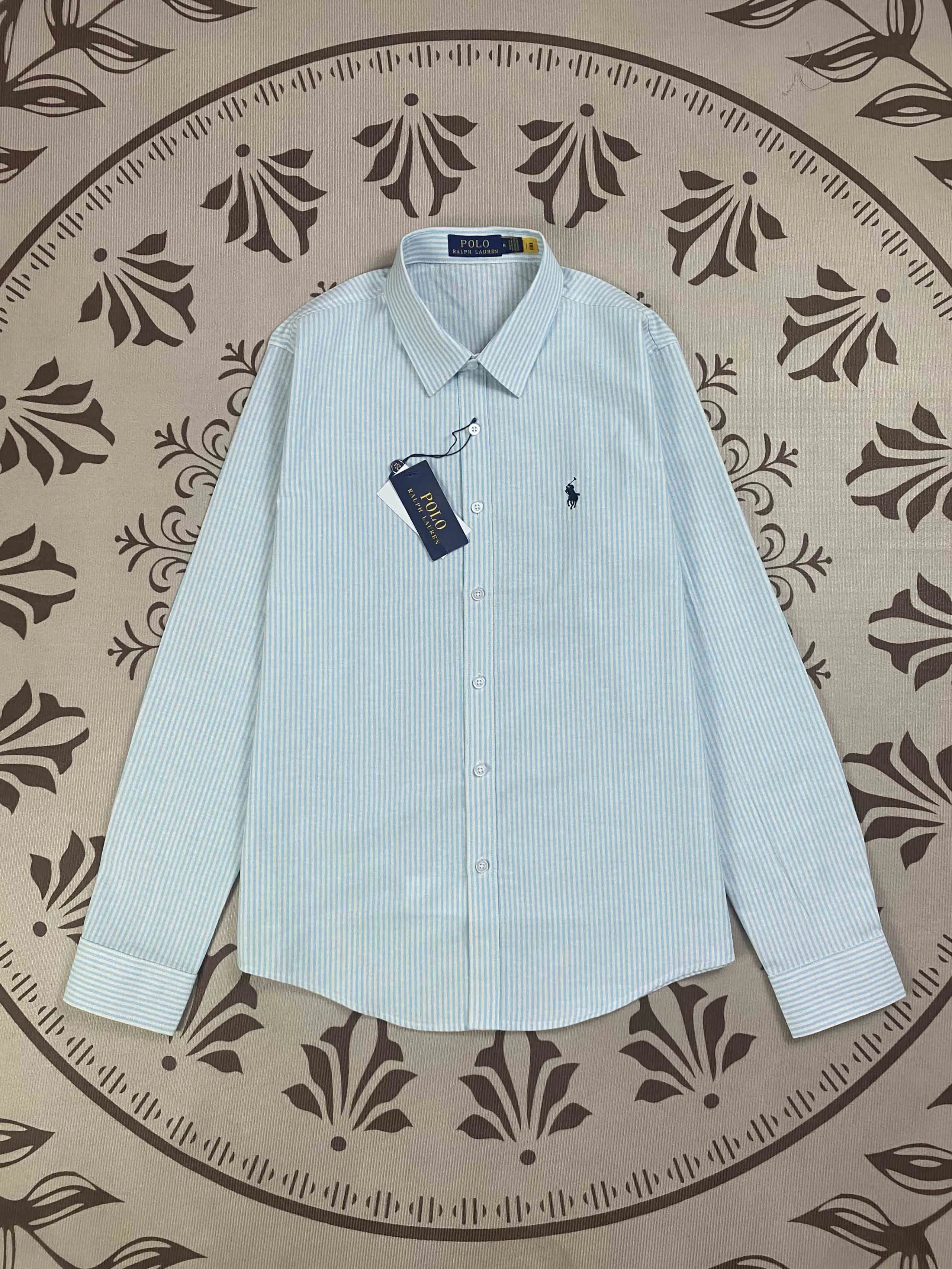 Ralph Lauren Striped Couple Polo Shirt Long Sleeve
