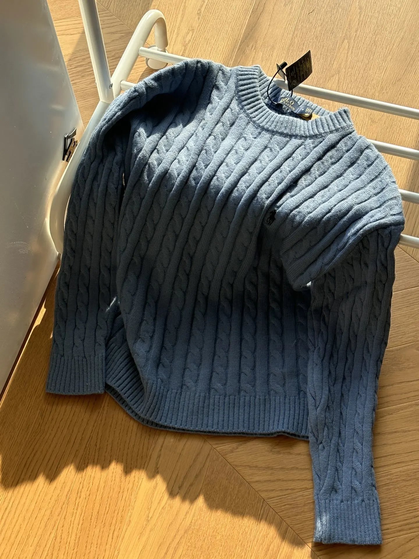 Ralph Lauren Cable Knit Pony Crew Neck Sweater photo 7