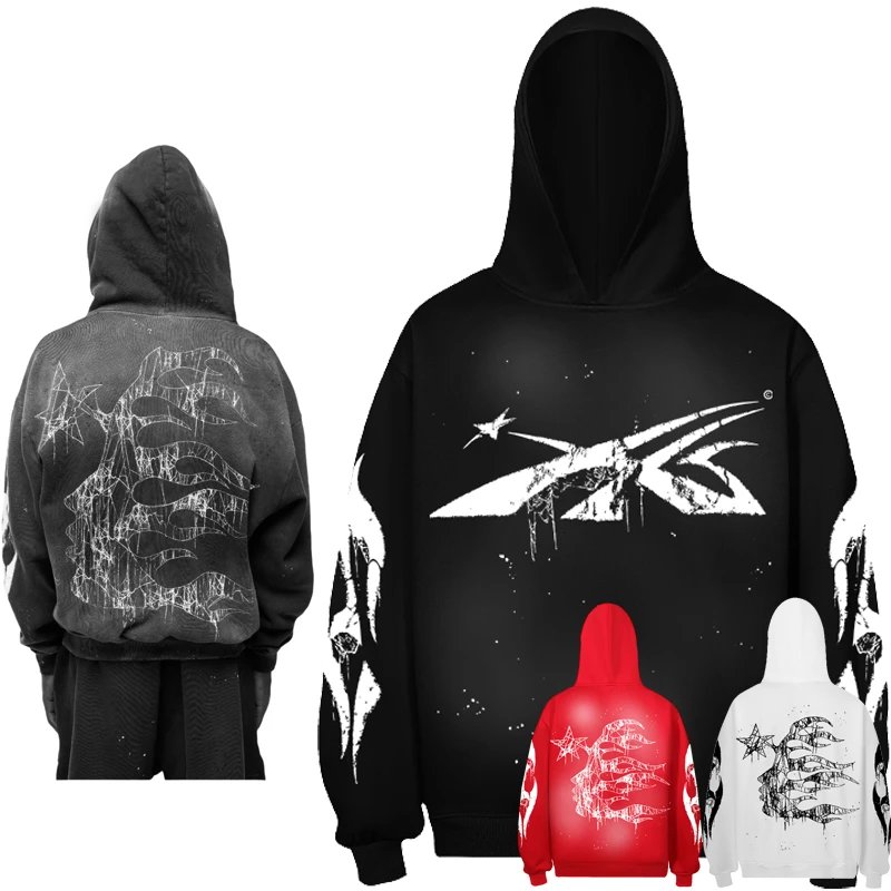 Hell-Star Spiderweb Sport Logo Hoodie