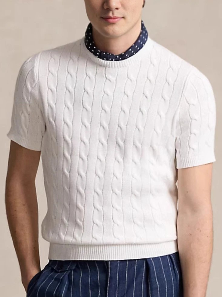white round neck
