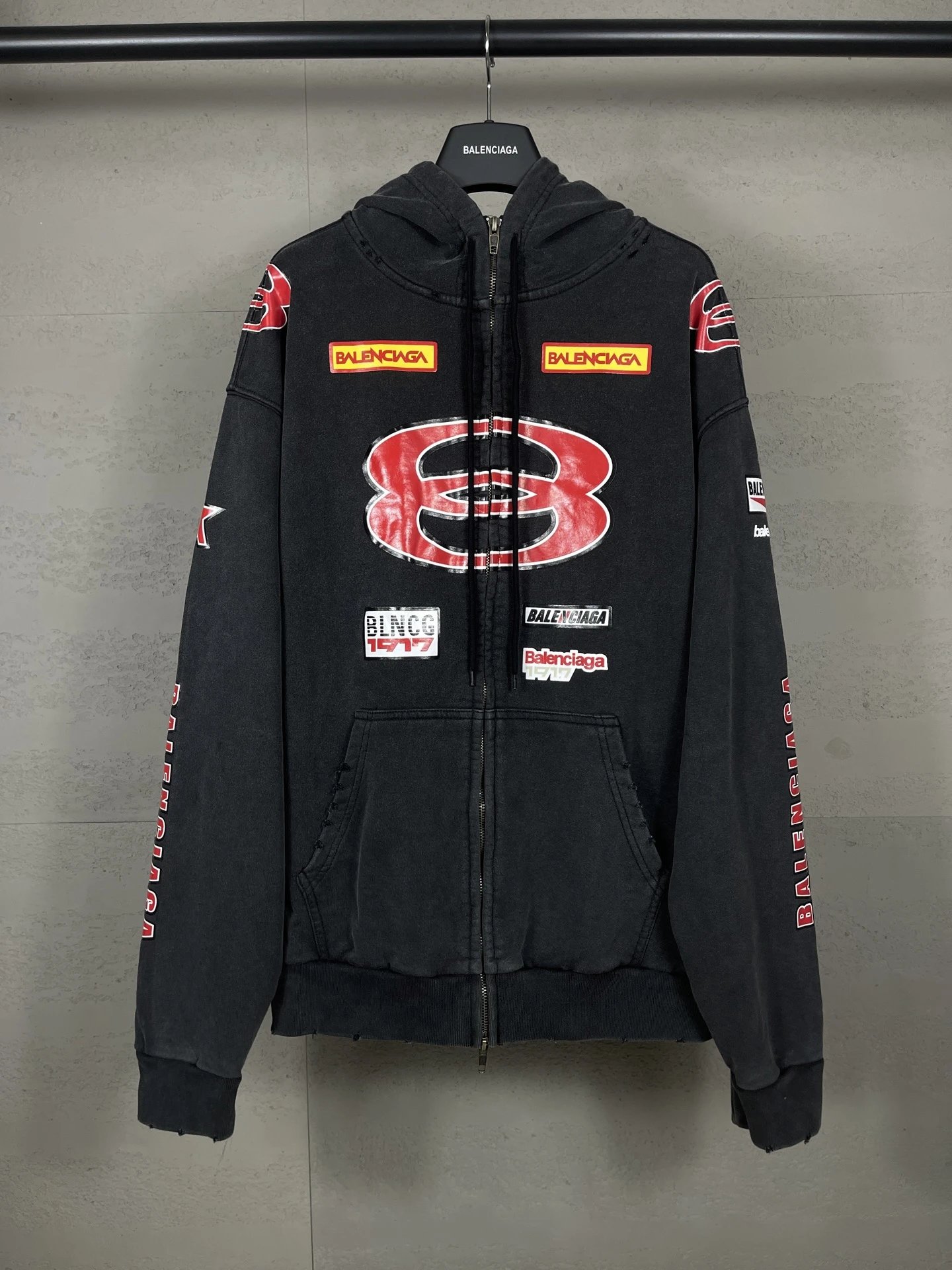 Balenciaga Racing Logo Zip Hoodie photo 8