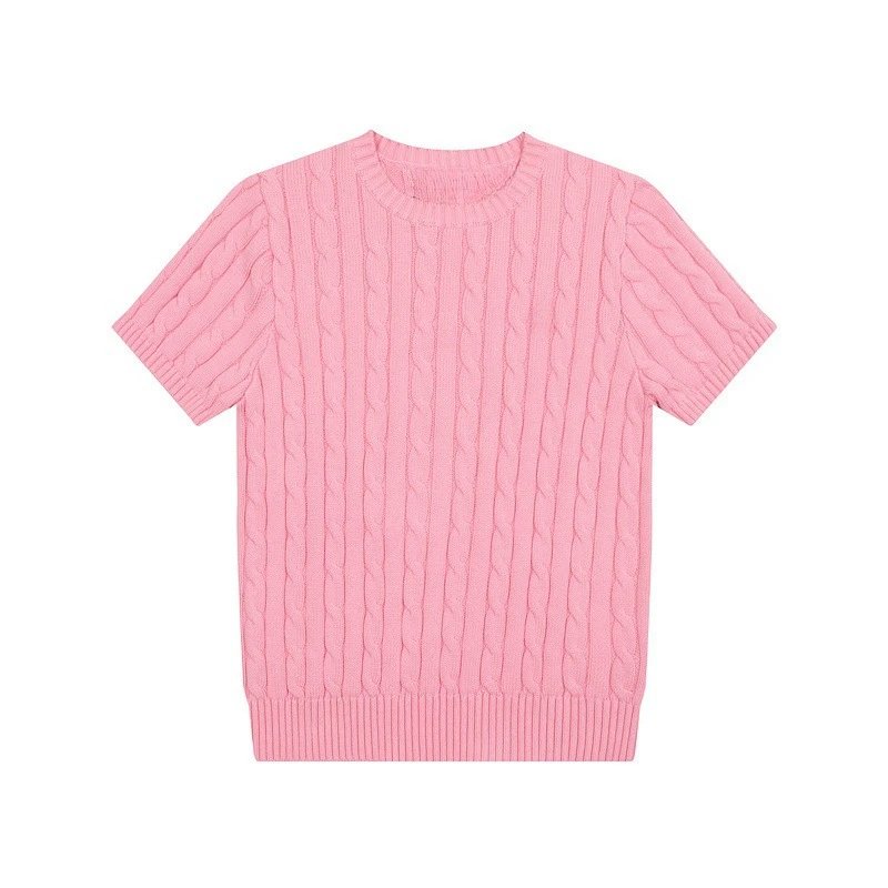 Light pink round neck