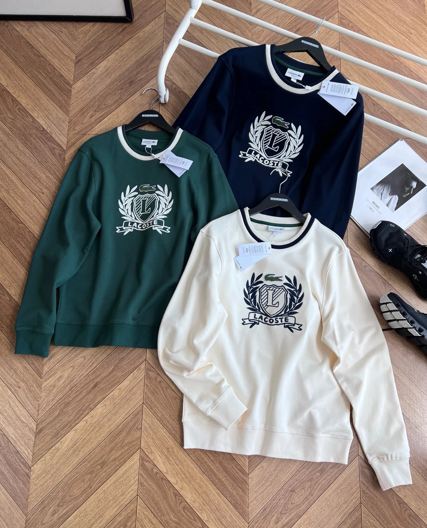 Lacoste 2025 Fall Classic Badge Embroidered Hoodie