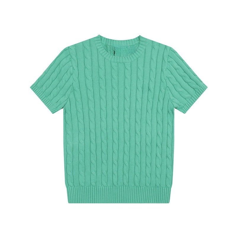 Mint green round neck