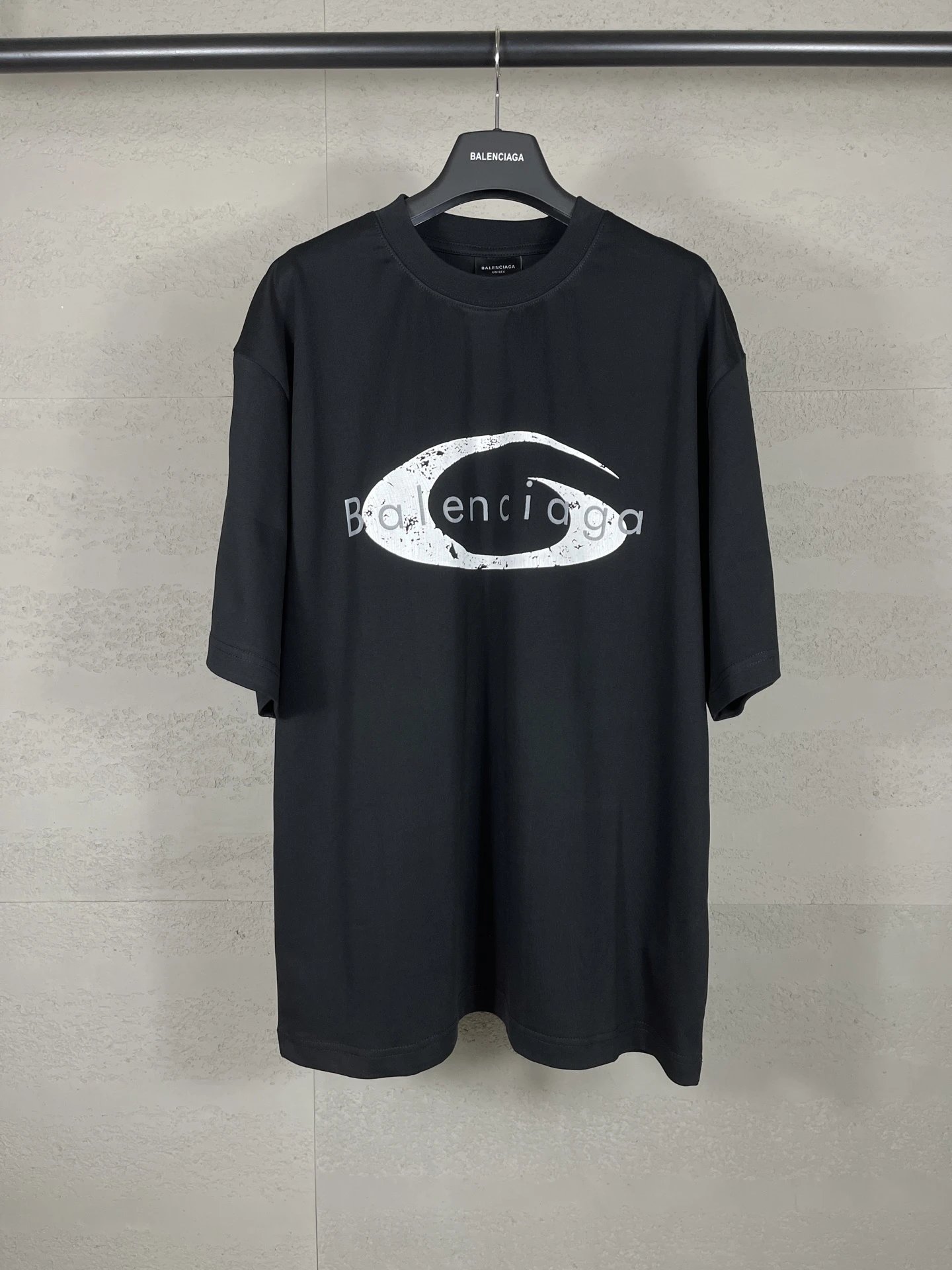 Balenciaga Cracked Print T-Shirt