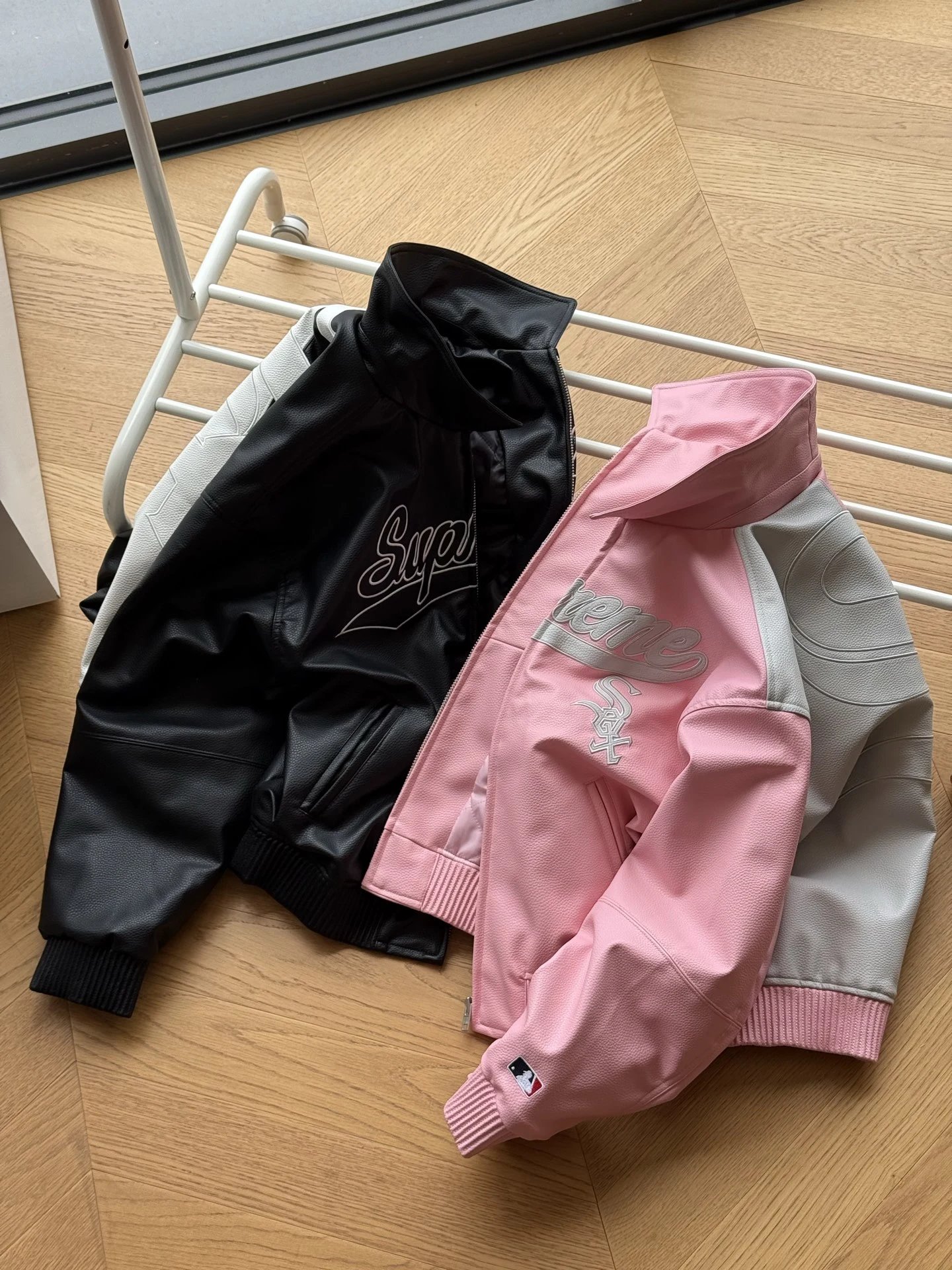 Supreme x Chicago White Sox Leather Varsity Jacket photo 6