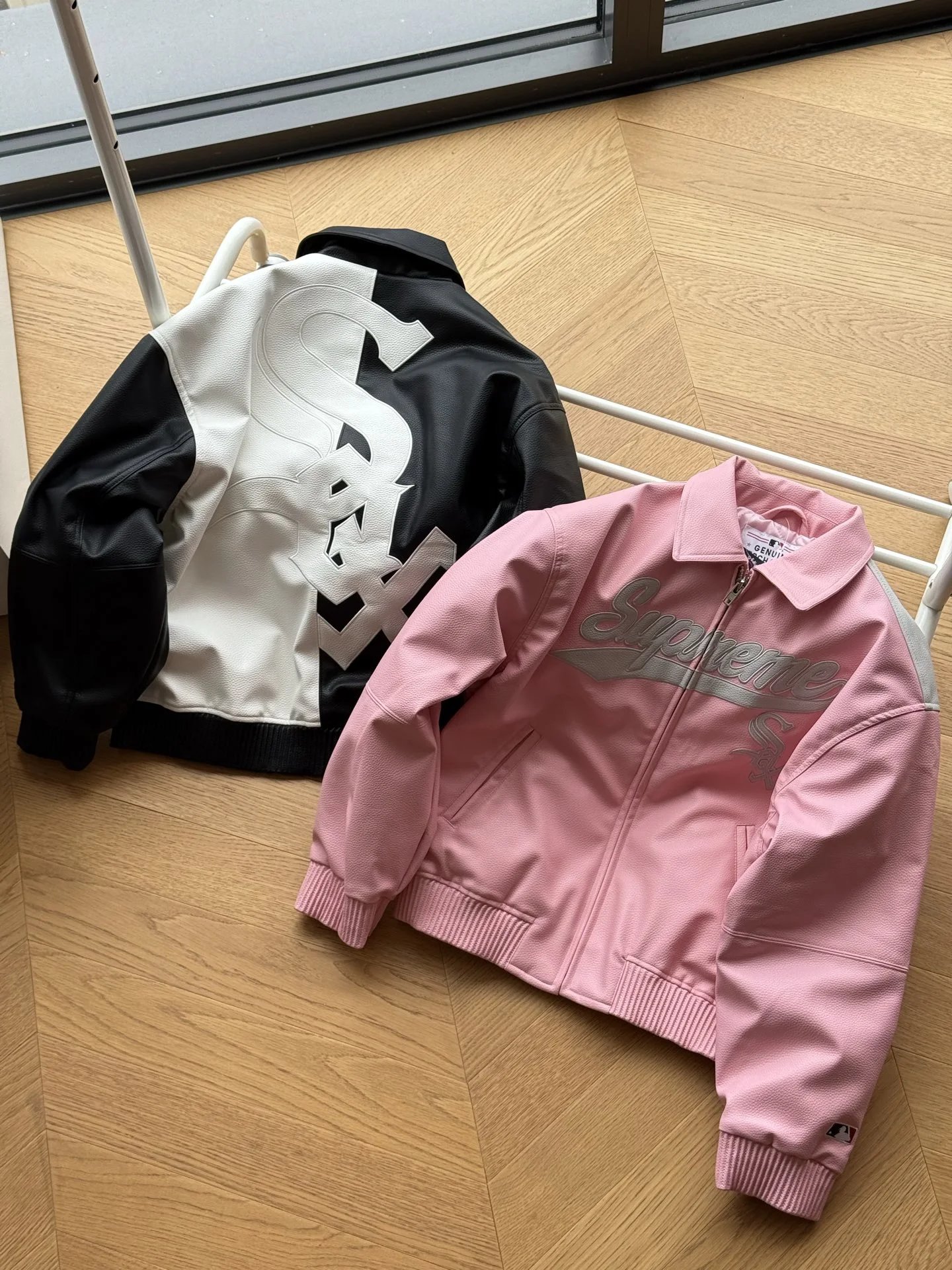 Supreme x Chicago White Sox Leather Varsity Jacket photo 5