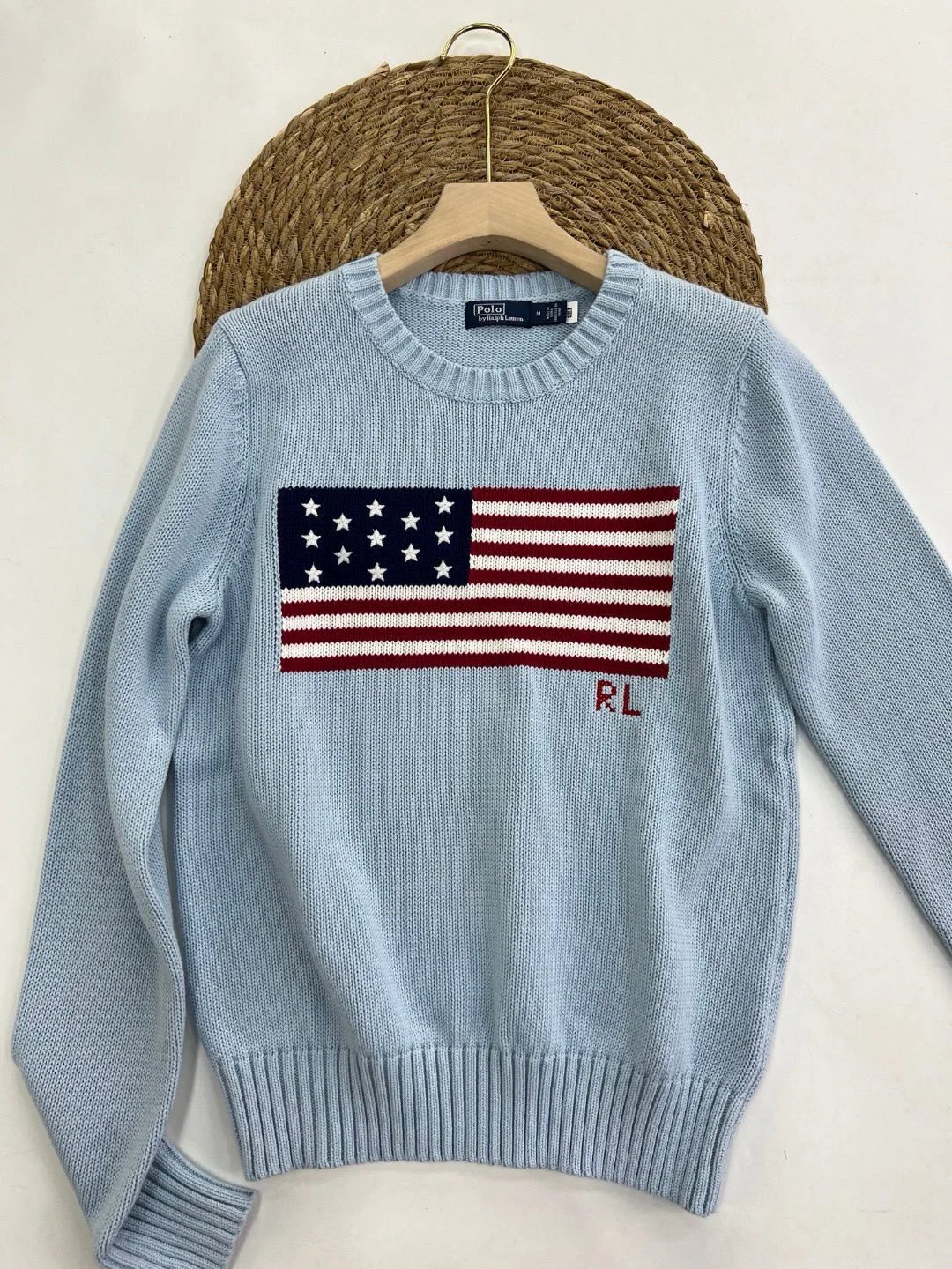 Ralph Lauren Flag Logo Crew Neck Sweater photo 4