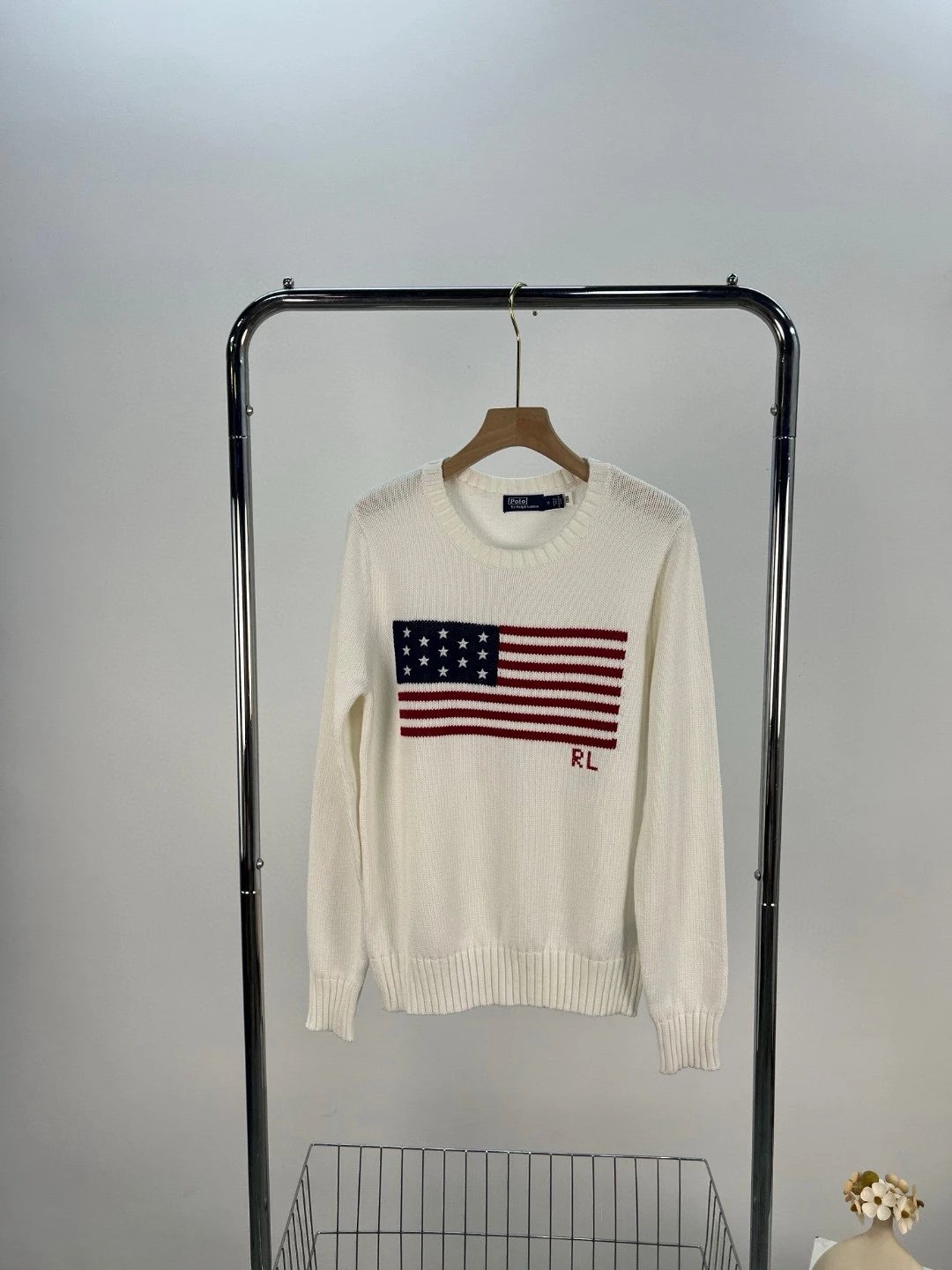 Ralph Lauren Flag Logo Crew Neck Sweater photo 8