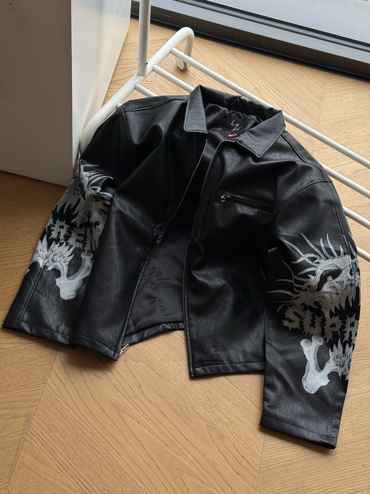 Supreme x Yohji Yamamoto Leather Jacket FW25 photo 3