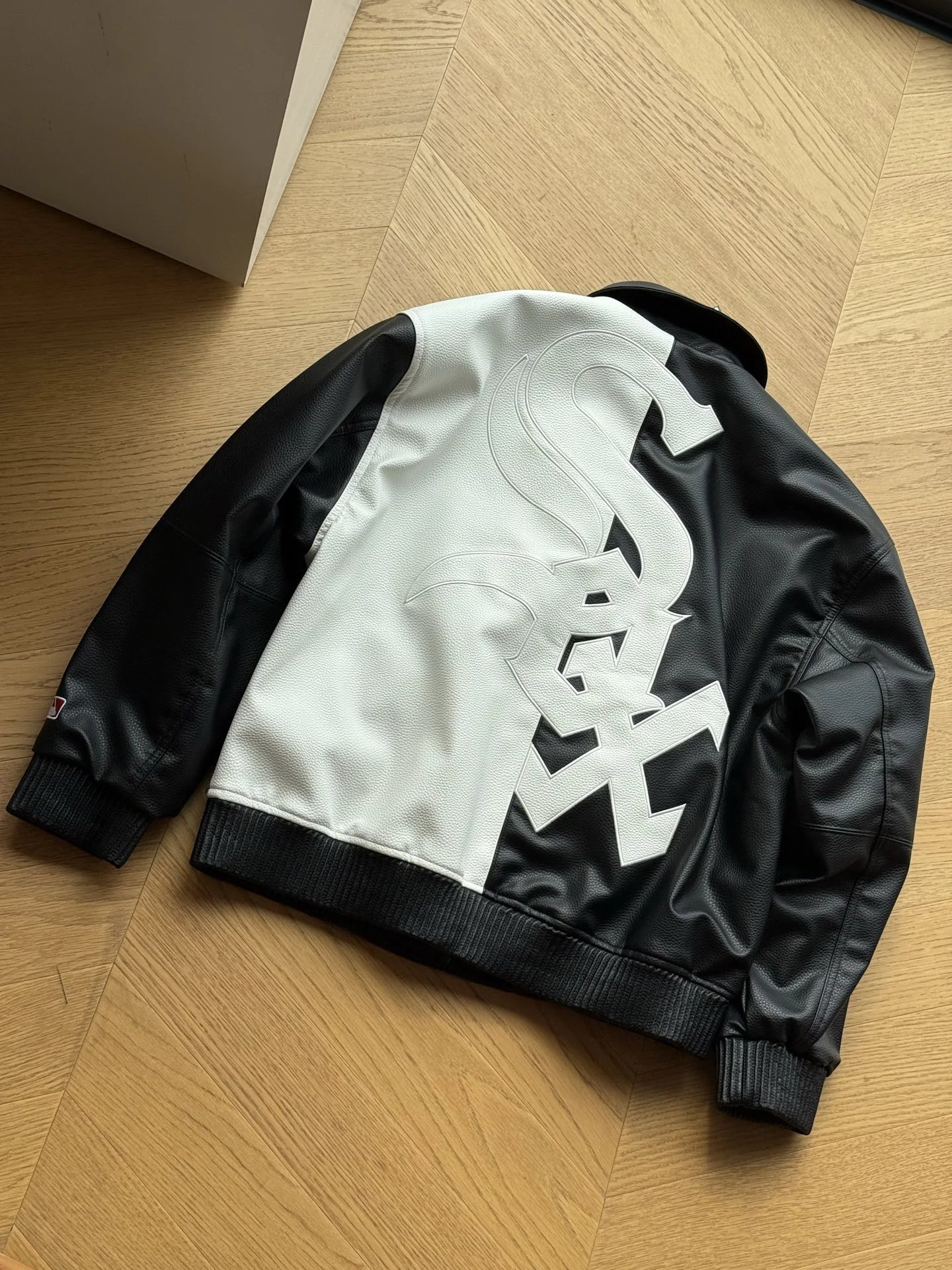 Supreme x Chicago White Sox Leather Varsity Jacket photo 8
