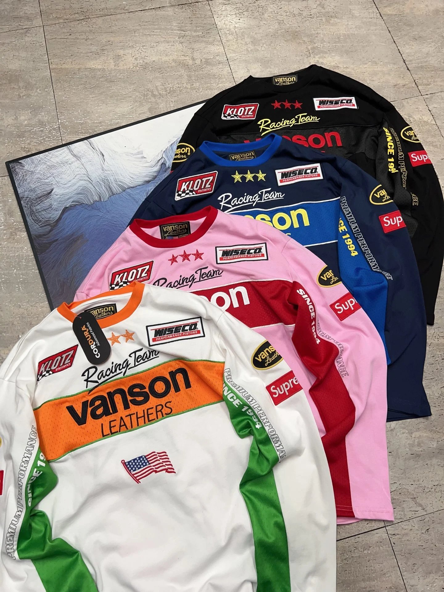 Supreme x Vanson Leathers Mesh Long Sleeve T-Shirt
